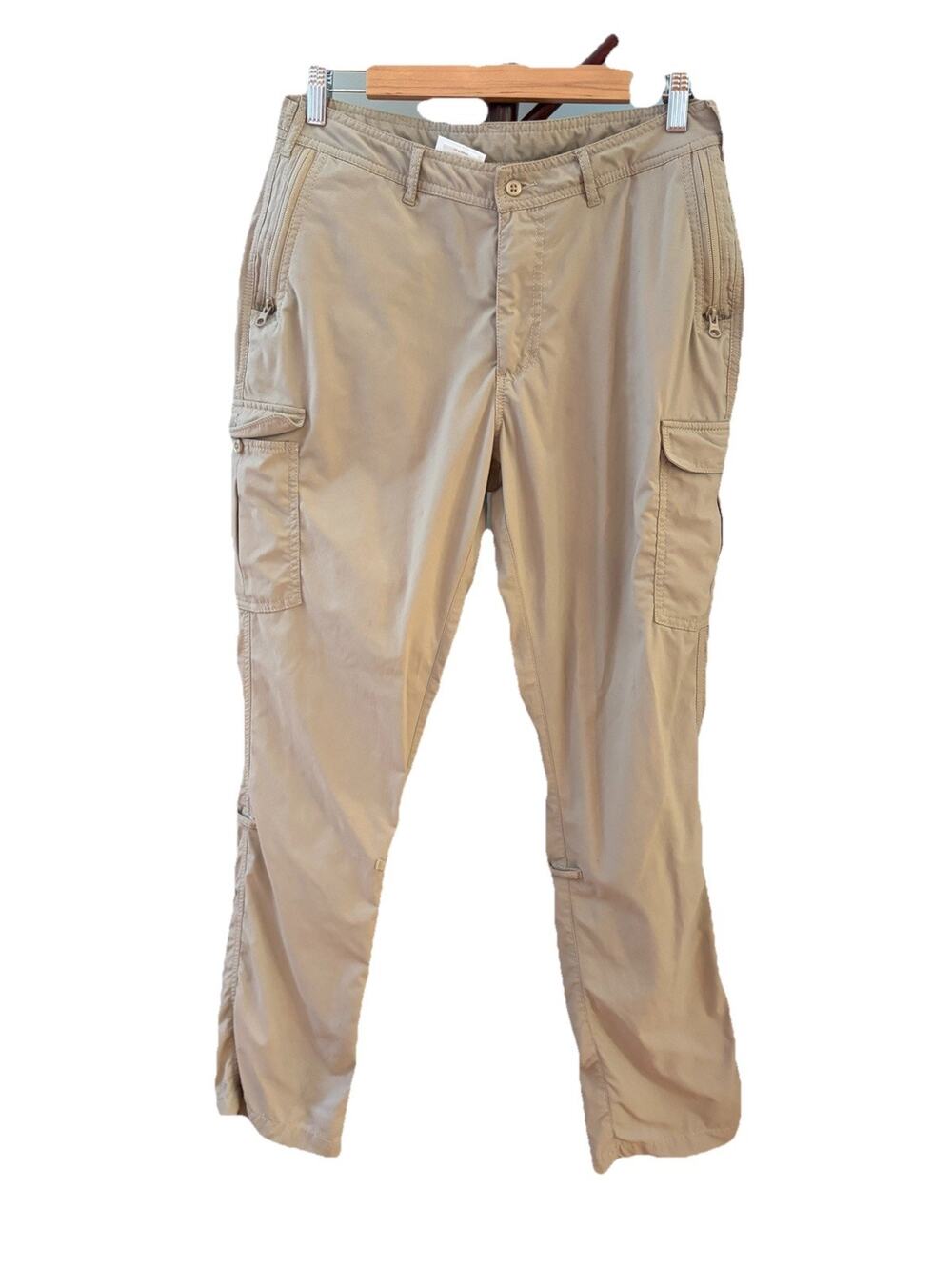 Clothing Arts Pick Proof Travel Pants Khaki Regular Inseam 32 In